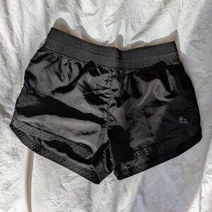 RBX Women’s Workout Running Drawstring Shorts Size S Solid Black With Liner